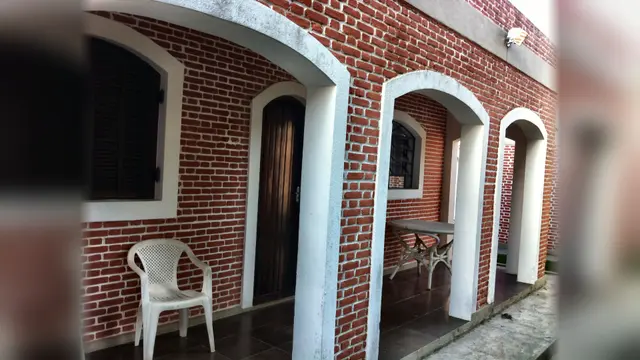 Fachada da casa de hóspedes