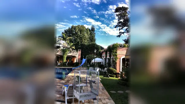 Área da piscina, detalhe decorativo